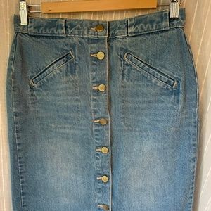 Gap 1969 Light Denim Skirt